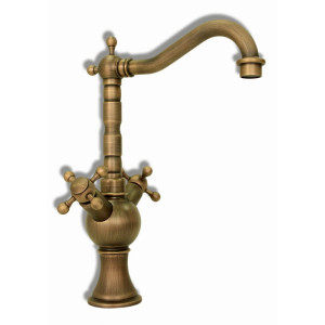 Flavio - Robinetterie de lavabo rétro avec robinets