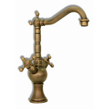 Flavio - Robinetterie de lavabo rétro avec robinets