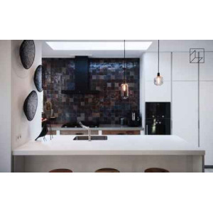 Black Fig Zellige - carreaux de zellige graphite