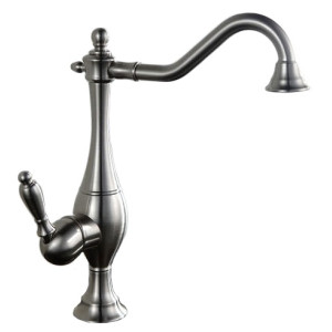 Gaspar - Robinet de lavabo rétro argenté