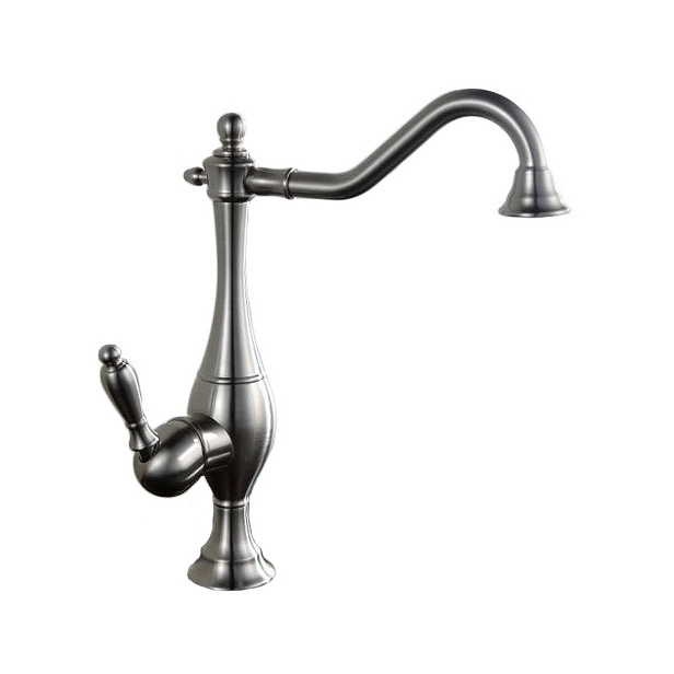 Gaspar - Robinet de lavabo rétro argenté