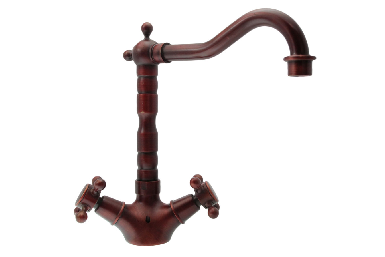 Bianca Cherry - Robinet de lavabo rétro en couleur cerise foncée