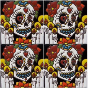 Maestra - Seria Catrina - meksykańska płytka ceramiczna