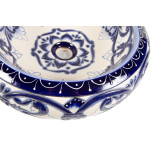 Sabina - ceramiczna umywalka zdobiona z reliefem