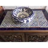 Sabina - ceramiczna umywalka zdobiona z reliefem