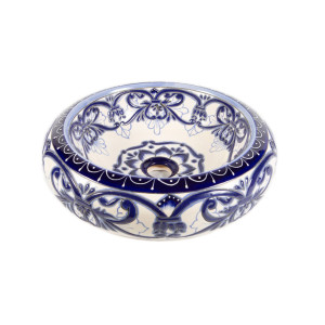 Sabina - ceramiczna umywalka zdobiona z reliefem