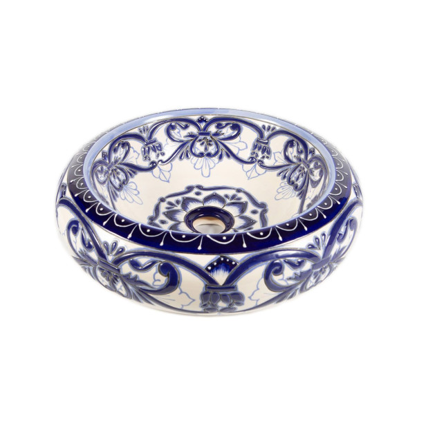 Sabina - ceramiczna umywalka zdobiona z reliefem