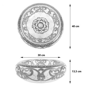 Juanetta - Umywalka  ceramiczna nablatowa