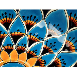 Azura - lavabo mexicain turquoise