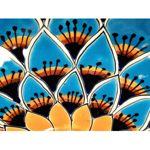 Azura - lavabo mexicain turquoise