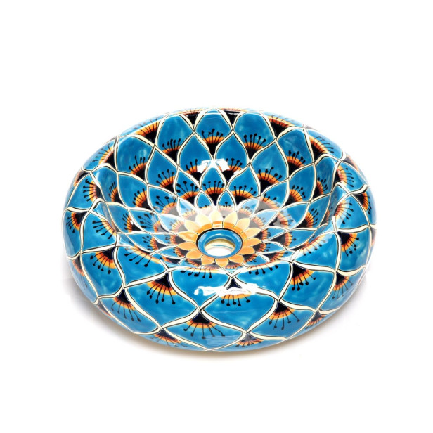 Azura - lavabo mexicain turquoise