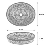 Luna - Umywalka orientalna nablatowa
