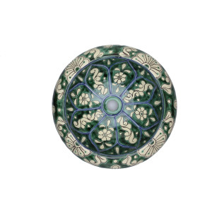 Baila - lavabo mexicain peint en vert