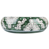 Baila - lavabo mexicain peint en vert
