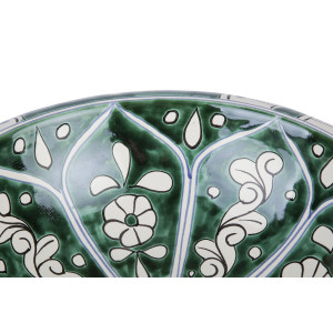 Baila - lavabo mexicain peint en vert
