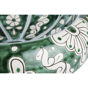 Baila - lavabo mexicain peint en vert