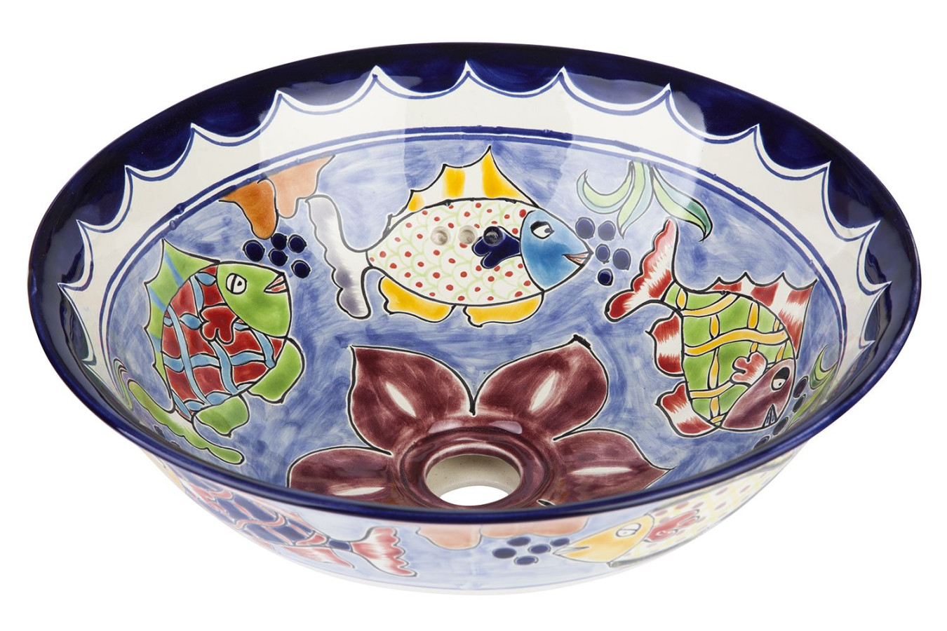 Delmar  - Umywalka  ceramiczna nablatowa
