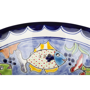 Delmar  - Umywalka  ceramiczna nablatowa