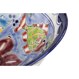 Delmar  - Umywalka  ceramiczna nablatowa