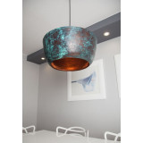 Ciruela - lampa z Meksyku patynowana - czysta miedź