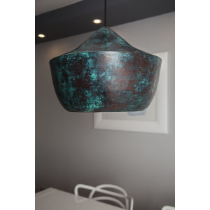 Ciruela - lampa z Meksyku patynowana - czysta miedź
