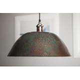 Roble - lampa z Meksyku patynowana - czysta miedź