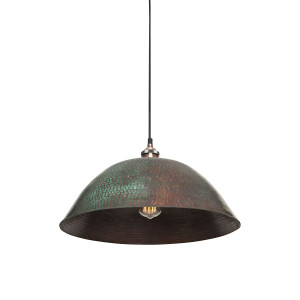 Roble - lampa z Meksyku patynowana - czysta miedź