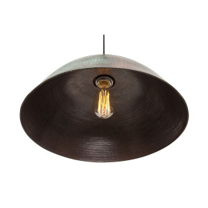 Roble - lampa z Meksyku patynowana - czysta miedź