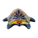 Granatowy ceramiczny żółw z Meksyku