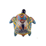 Granatowy ceramiczny żółw z Meksyku