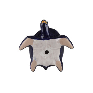 Granatowy ceramiczny żółw z Meksyku
