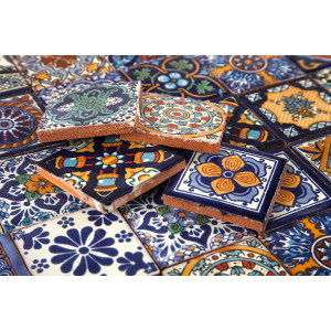Colorido  - wielobarwny meksykański patchwork - 30 sztuk