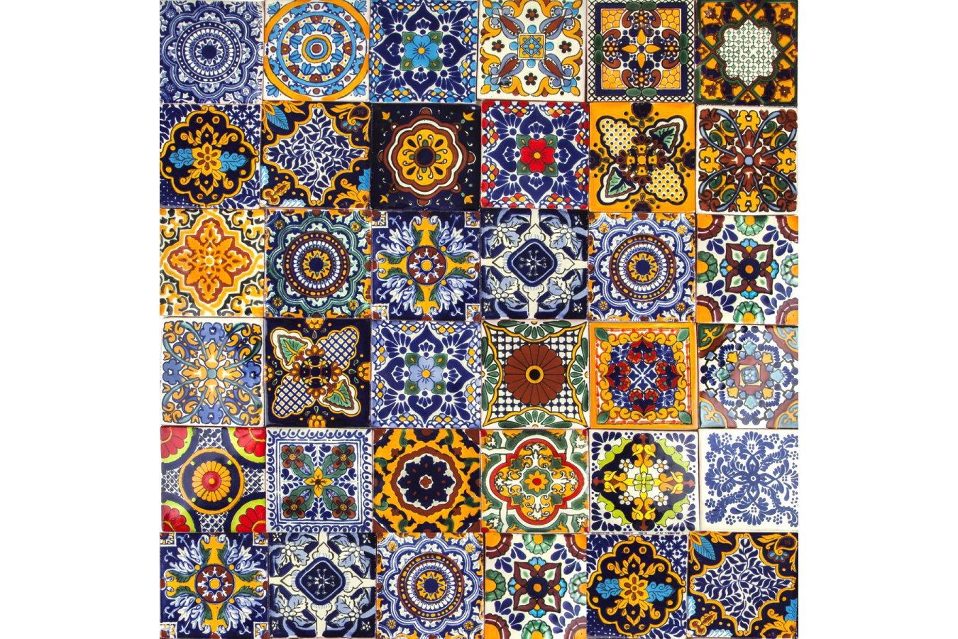 Colorido  - wielobarwny meksykański patchwork - 30 sztuk