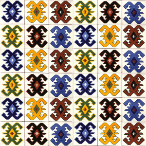 Hucul -  patchwork z płytek ceramicznych - 30 sztuk