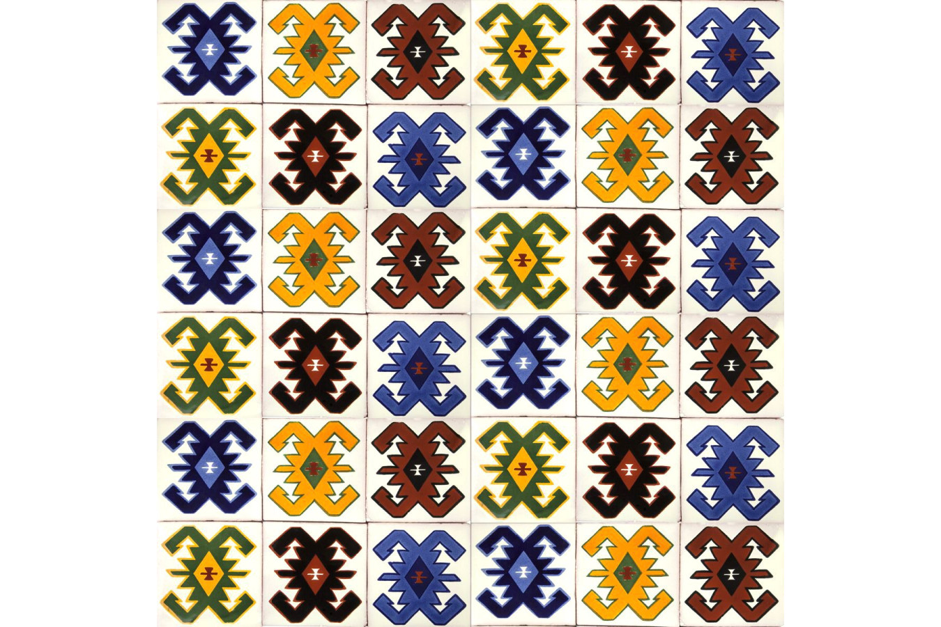 Hucul -  patchwork z płytek ceramicznych - 30 sztuk