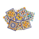 Felipe - patchwork z płytek ceramicznych z reliefem- 30 sztuk
