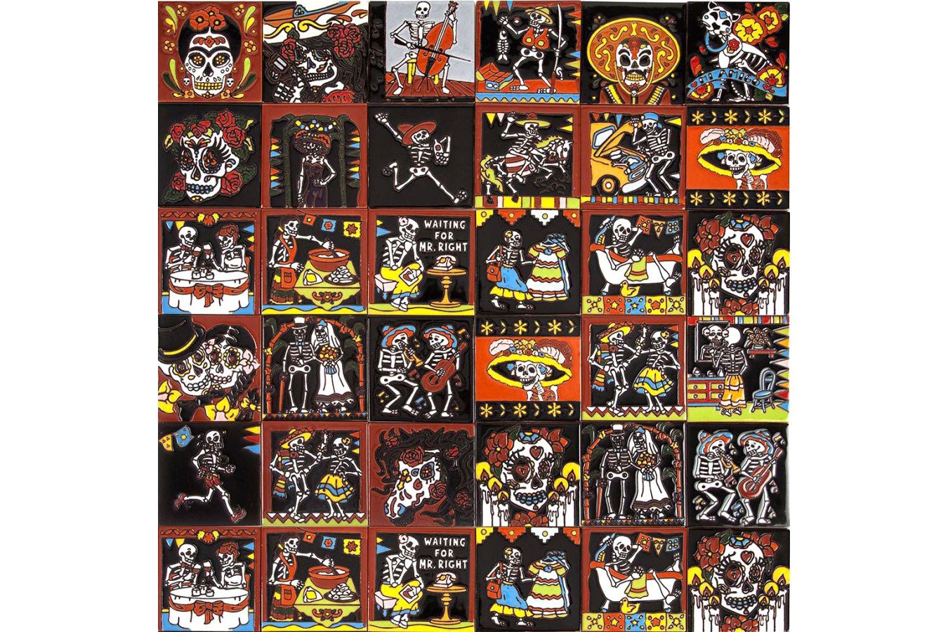 Cartrina mix - patchwork z płytek maksykańskich