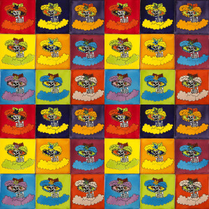 Catrinas - pop art płytki Talavera - 30 sztuk