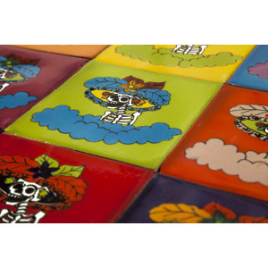 Catrinas - pop art płytki Talavera - 30 sztuk