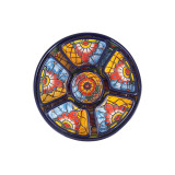 Redondo - ceramiczny półmisek Talavera do przekąsek - 7 części