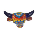 Vaca - ozdobna głowa byka - ceramika Talavera