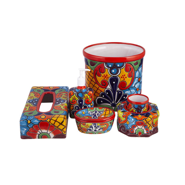 Fuego - ceramiczny zestaw łazienkowy z Meksyku