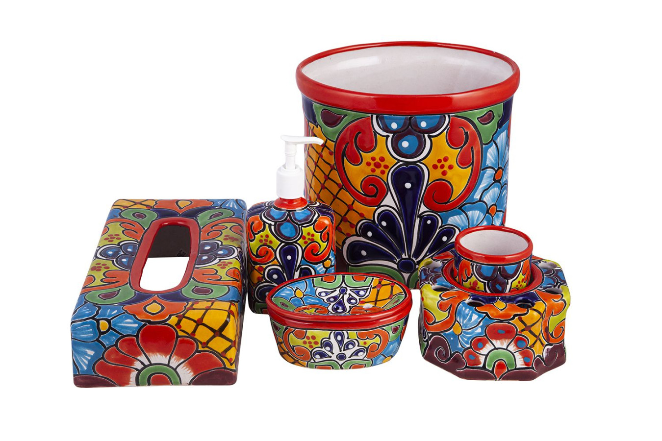 Fuego - ceramiczny zestaw łazienkowy z Meksyku
