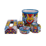 Agua - ceramiczny zestaw łazienkowy z Meksyku