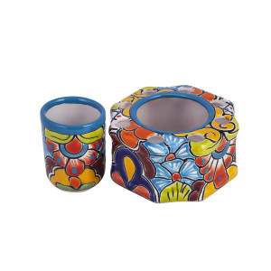 Agua - ceramiczny zestaw łazienkowy z Meksyku