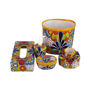 Viento - ceramiczny zestaw łazienkowy z Meksyku