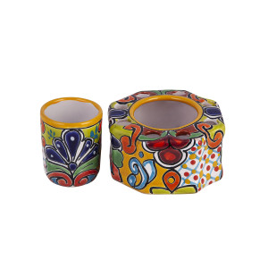 Viento - ceramiczny zestaw łazienkowy z Meksyku