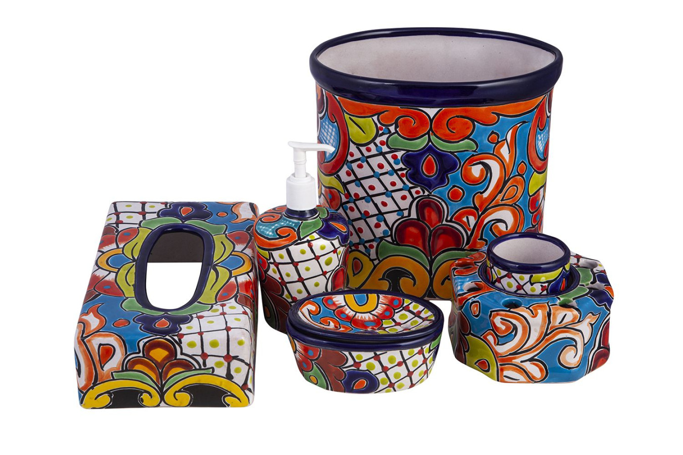 Tierra - ceramiczny zestaw łazienkowy z Meksyku