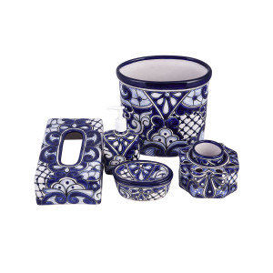 Metalero - ceramiczny zestaw łazienkowy z Meksyku