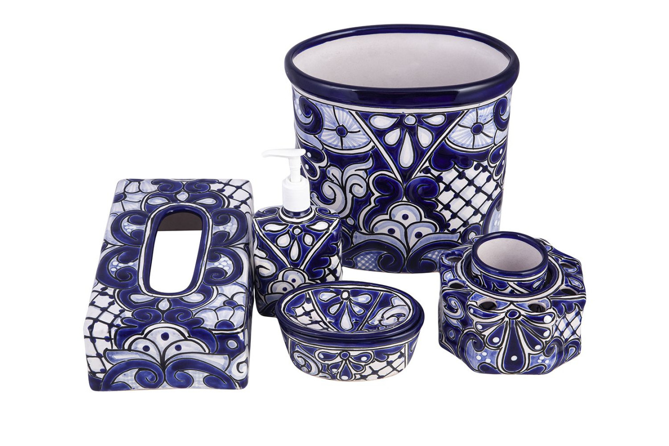 Metalero - ceramiczny zestaw łazienkowy z Meksyku